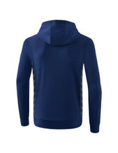 Erima Hooded Sweatshirt Essential Team Hooded Sweat (soft cotton, ribbed cuffs) navy blue/grey Men